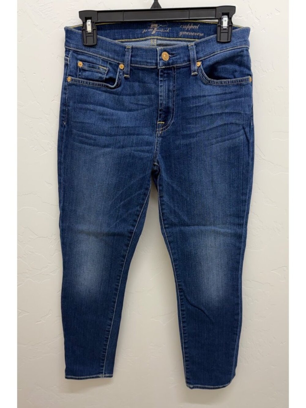 7 For All Mankind Cropped Gwenevere Skinny Jeans